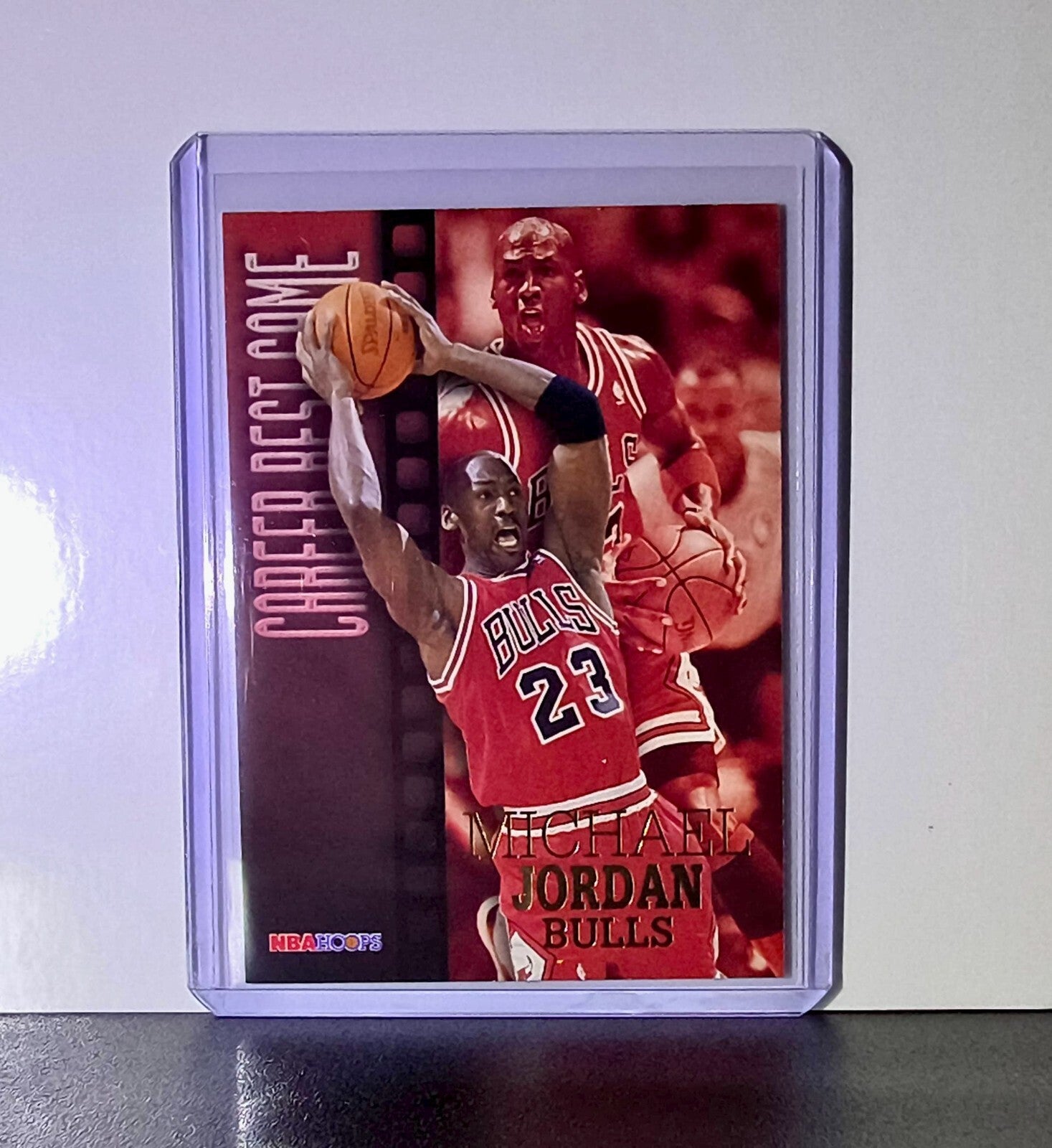 Michael Jordan 1996-97 Hoops  Career Best Game 335 Basketball Card Chicago Bulls