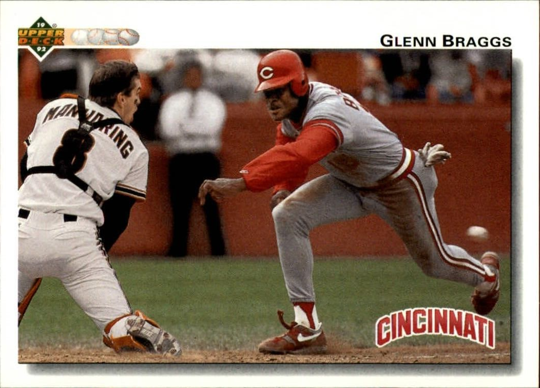 Glenn Braggs 1992 Upper Deck MLB #341 Baseball Card Cincinnati Reds