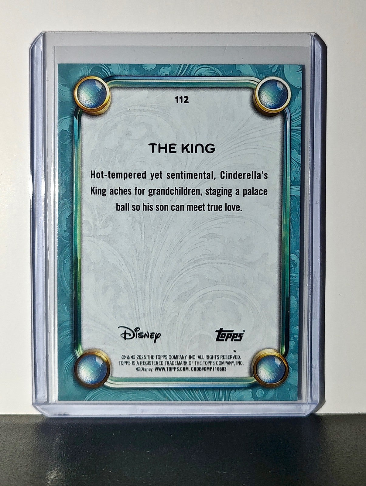 The King 2025 Topps Disney Wonder #112 Card Cinderella