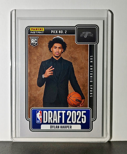 Dylan Harper Rookie 2025-26 Panini NBA #2 Draft Night Card San Antonio Spurs