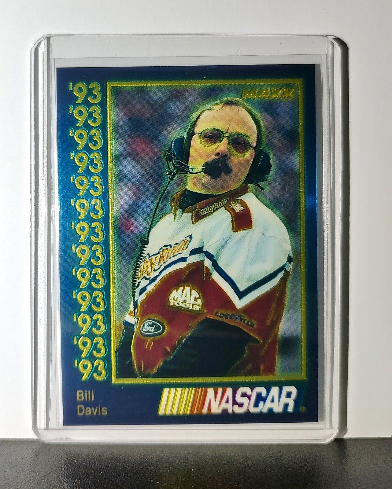 Bill Davis 1993 Maxx Premier Plus Racing #121 NASCAR Card Bill Davis Racing