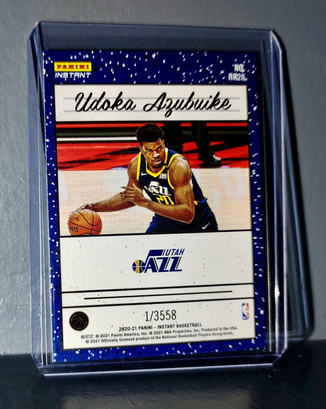 Udoka Azubuike 2020-2021 Panini NBA Instant #26 Rated Rookie Retro Card 1/3558