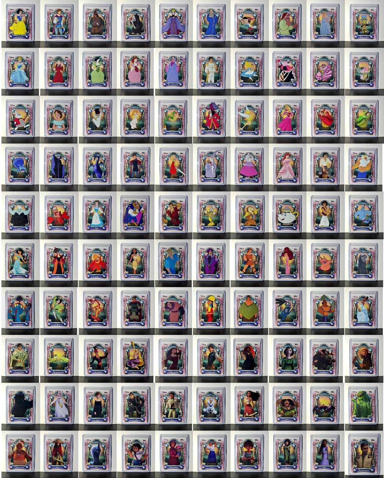 2025 Topps Disney Wonder 100 Card Tier 1 Complete Set in Toploaders