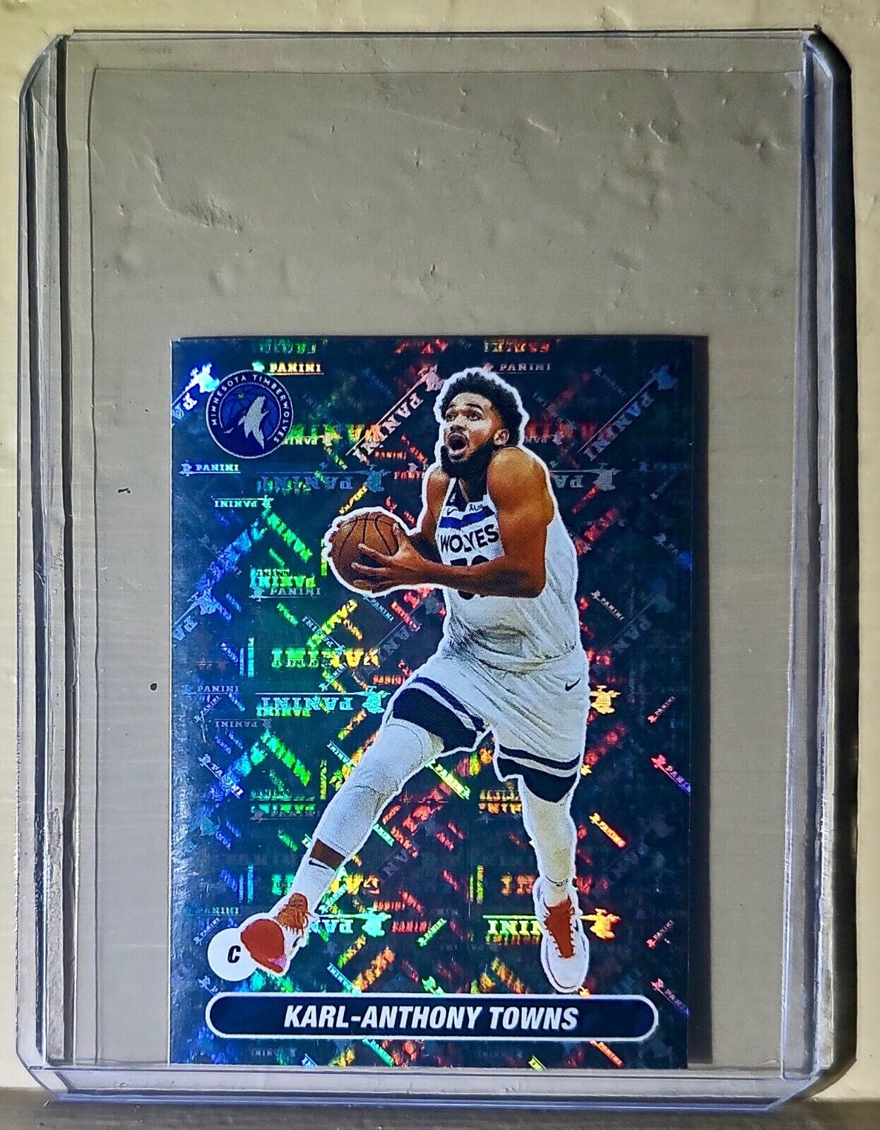 2023-24 Karl-Anthony Towns Panini NBA Basketball #385 Sticker Timberwolves