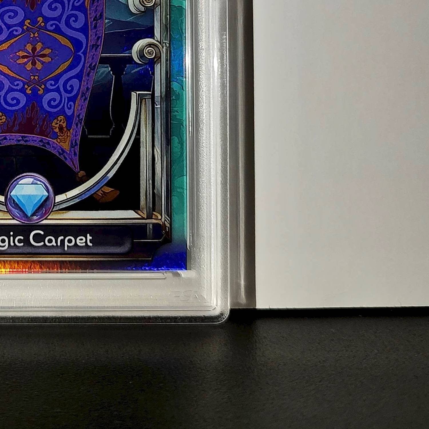 Magic Carpet 2025 Topps Disney Wonder #131 Diamond Card Aladdin PSA 6