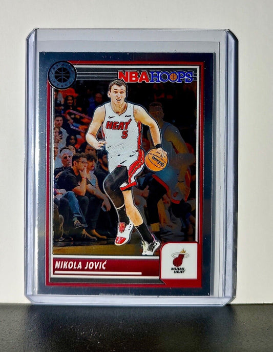 Nikola Jovic 2023-24 Panini Premium Stock NBA Hoops #267 Card Miami Heat
