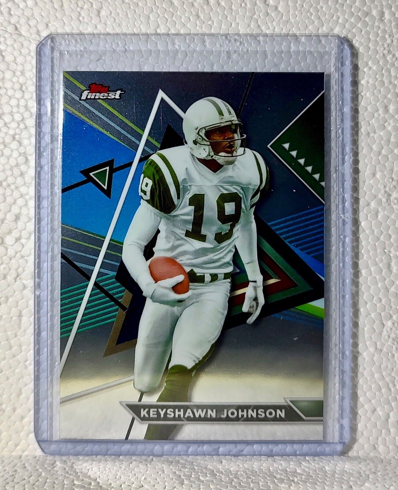 Keyshawn Johnson 2023 Topps Finest NFL #220 Football Card New York Jets