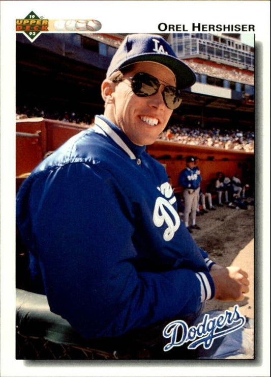 Orel Hershiser 1992 Upper Deck MLB #261 Baseball Card Los Angeles Dodgers