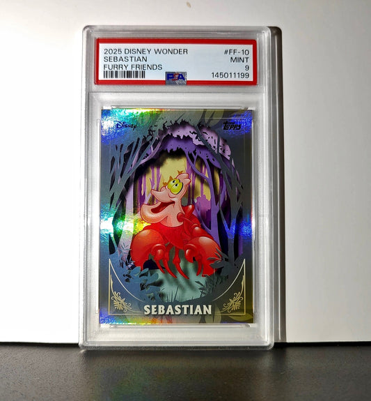 Sebastian 2025 Topps Disney #FF-10 Furry Friends Card The Little Mermaid PSA 9