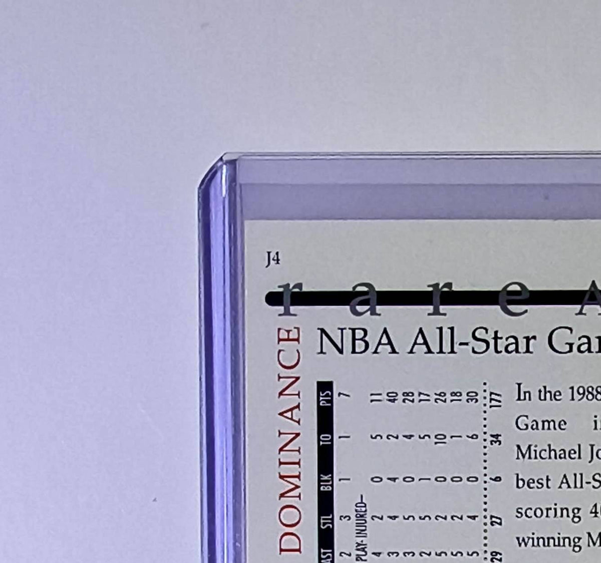 Michael Jordan 1994-95 Upper Deck Rare Air MJ Decade of Dominance #J4 Card Bulls