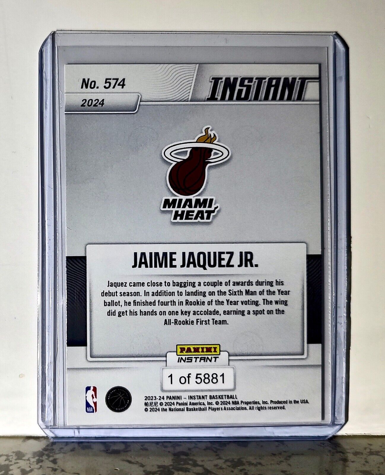 Jaime Jaquez Jr. 2023-24 Panini #574 NBA All-Rookie First Team Card 1 of 5881