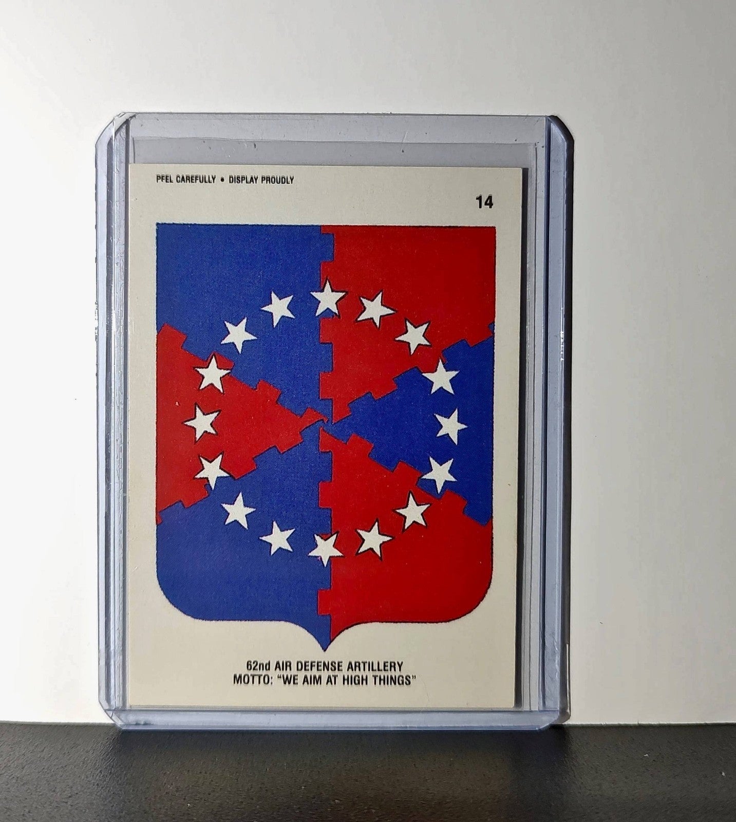 62nd Air Defense Artillery We Aim at High Things 1991 Desert Storm #14 Sticker