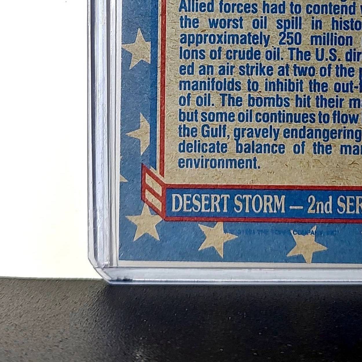 Stopping the Oil’s Flow 1991 Topps Desert Storm #170 Card