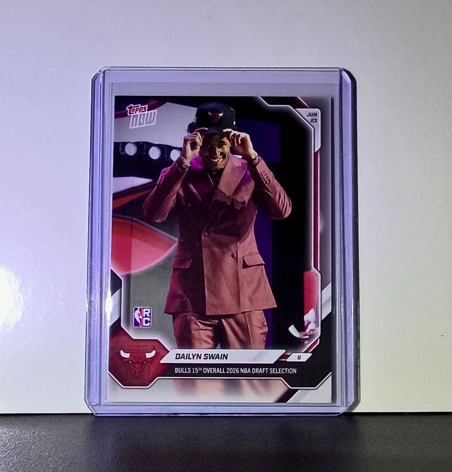 Dailyn Swain Rookie 2026-27 Topps NBA Draft #DSWA Card Chicago Bulls