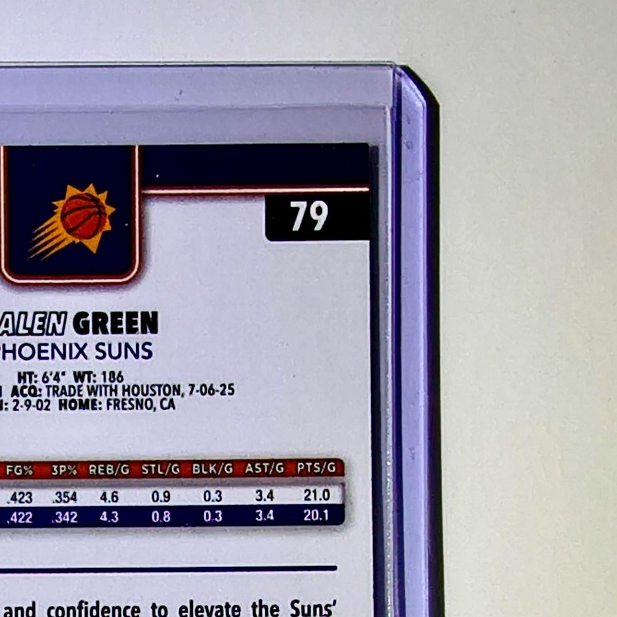 Jalen Green 2025-26 NBA Topps Chrome Update #79 Basketball Card Phoenix Suns