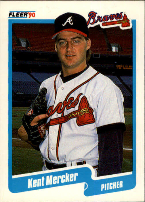 1990 Kent Mercker Fleer Baseball Card #590