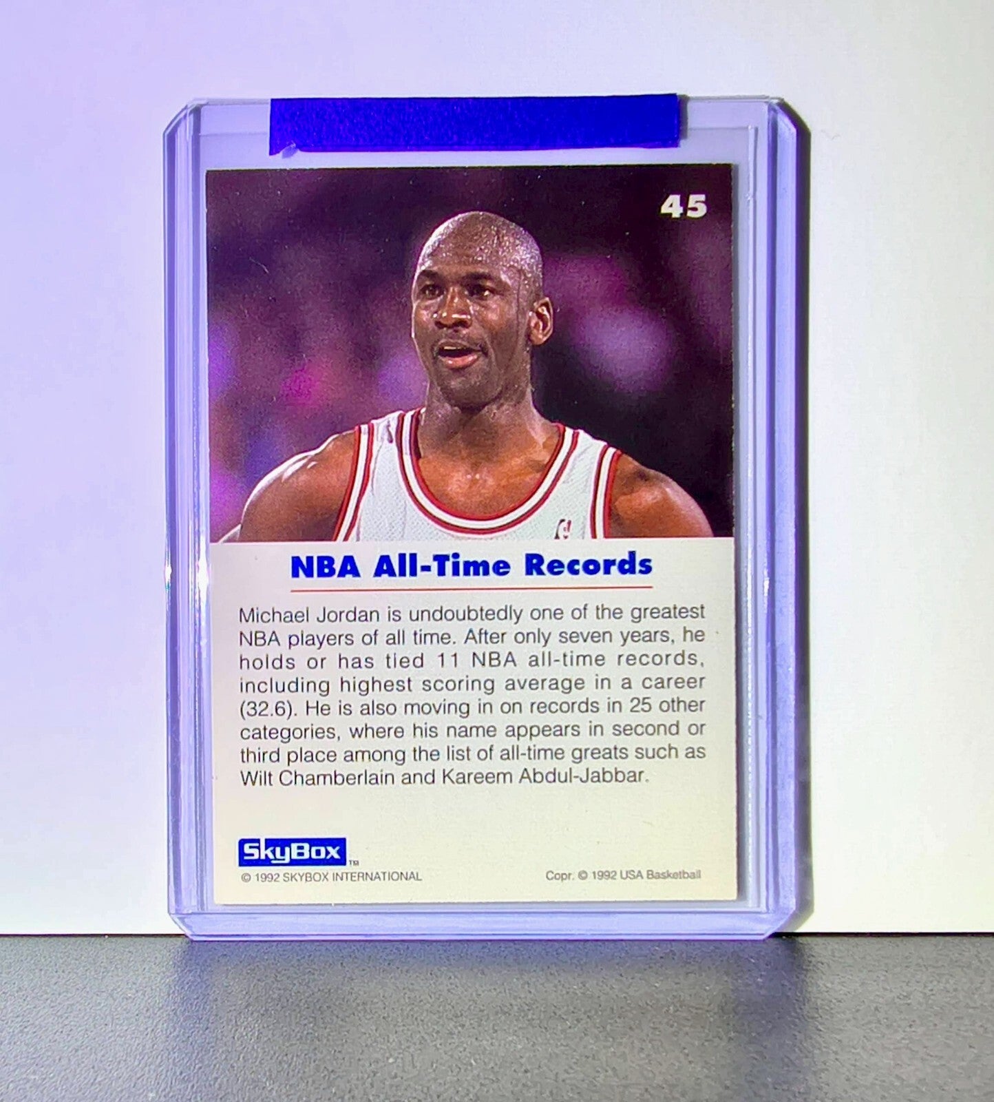 Michael Jordan 1992-93 Skybox USA Basketball #45 HOF Xe1X 1