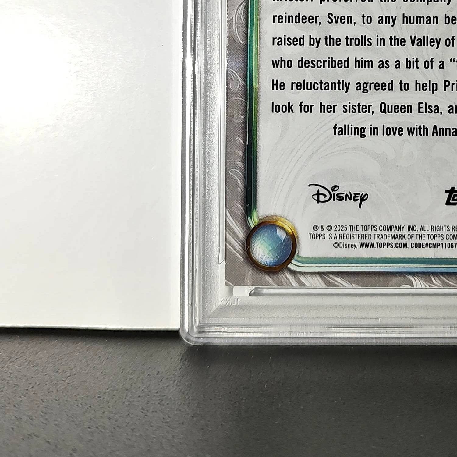 Kristoff 2025 Topps Disney Wonder #84 Winter Variant Card Frozen PSA 9