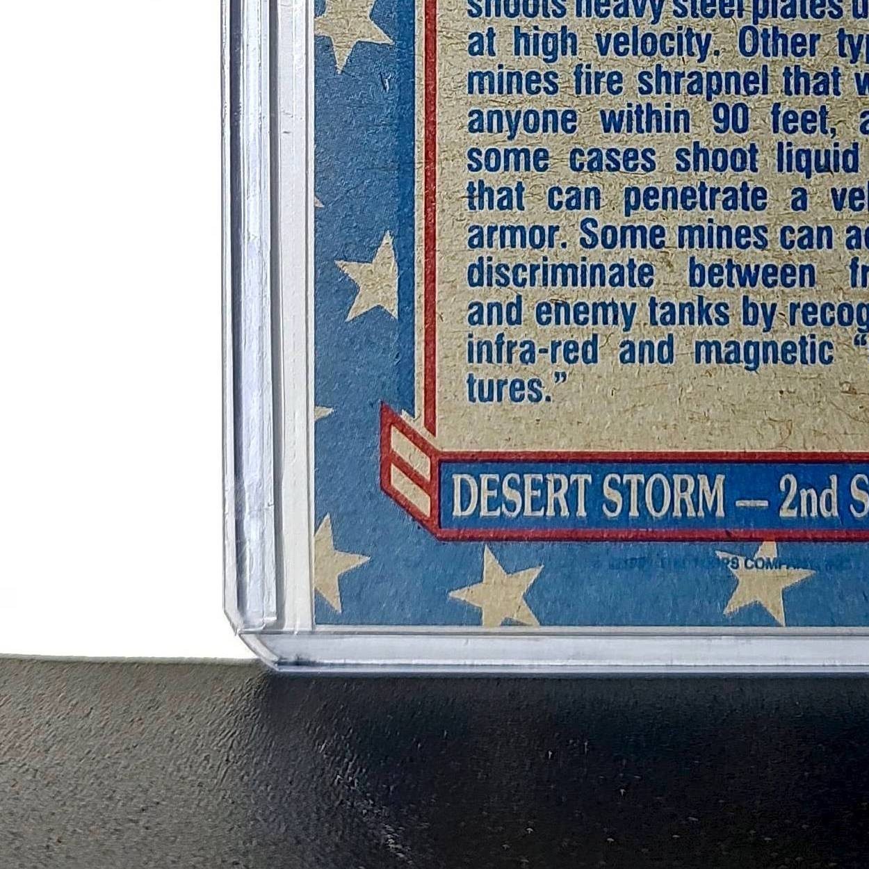 Laying an M-21 Mine 1991 Topps Desert Storm #94 Card