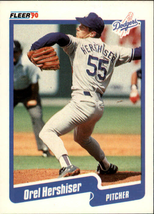 1990 Orel Hershiser Fleer Baseball Card #399