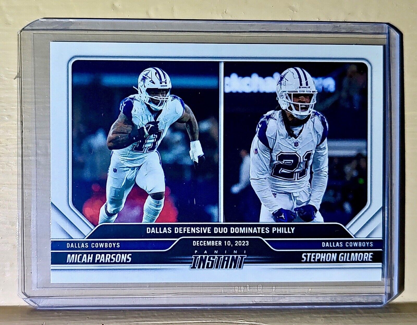 Micah Parsons / Stephon Gilmore 2023 Panini NFL Football 82 Card 1 of 75 Cowboys