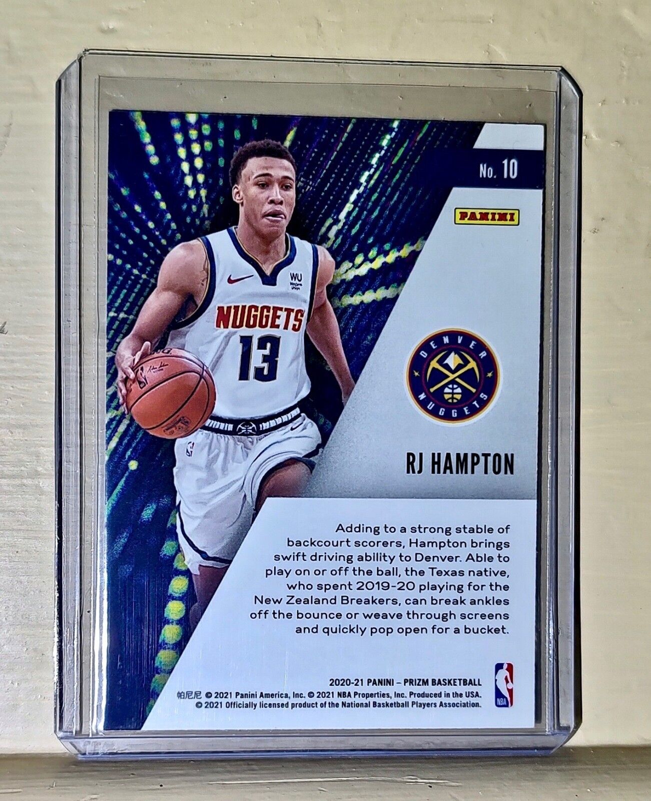 RJ Hampton 2020-21 Panini Prizm Instant Impact NBA #10 Rookie Basketball Card