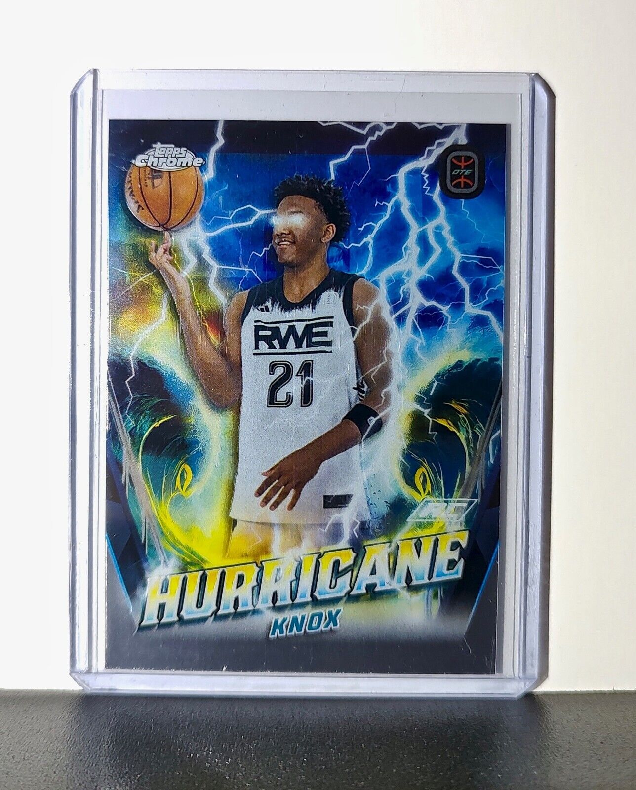 Karter Knox Rookie Card 2023-24 Topps Chrome Overtime #H-13 Hurricane RWE