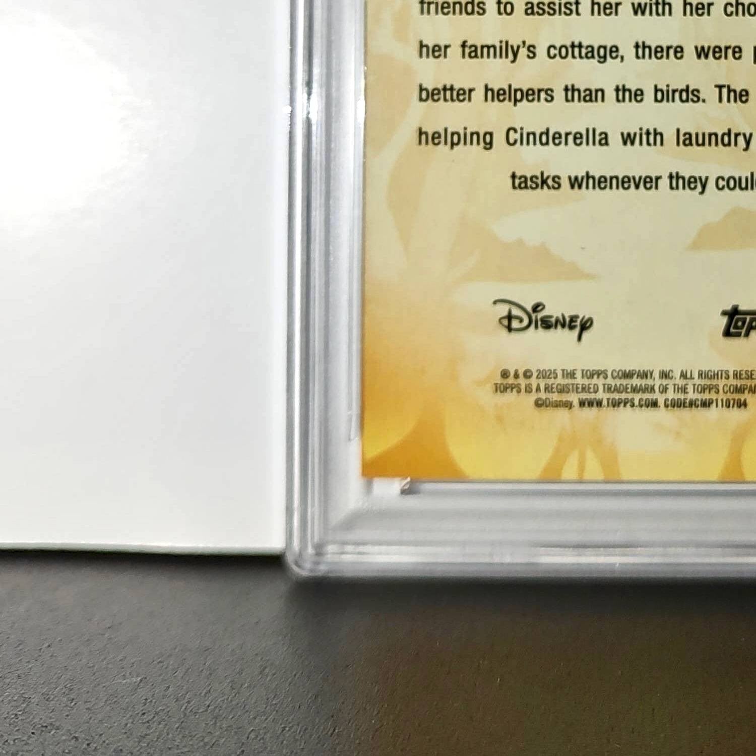 The Birds 2025 Topps Disney #FF-5 Furry Friends Card Cinderella PSA 9