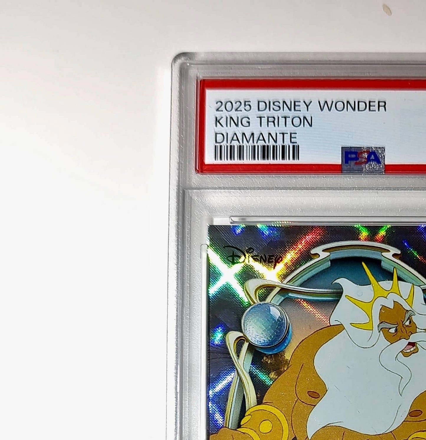 King Triton 2025 Topps Disney #40 Winter Variant Card The Little Mermaid PSA 9