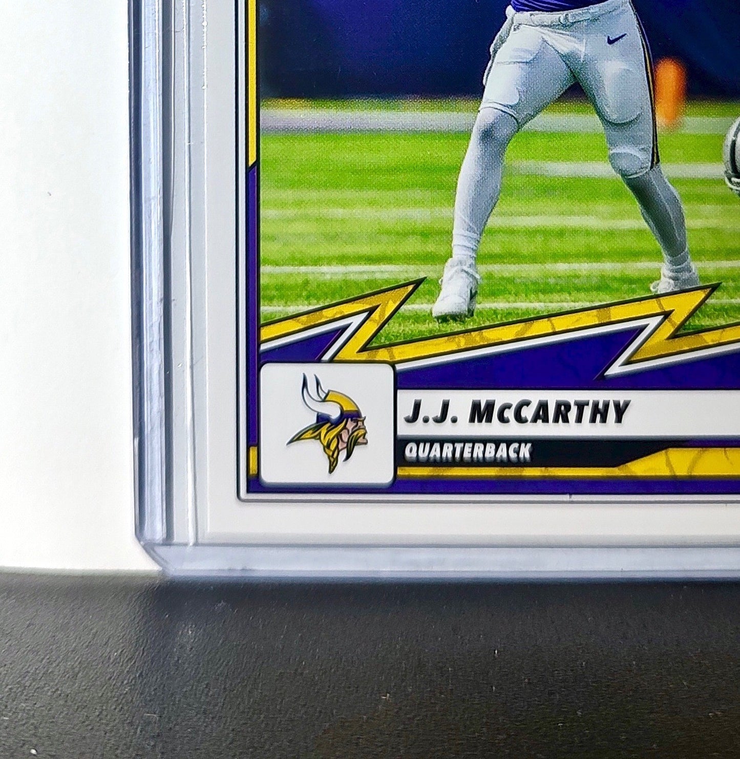 J.J. McCarthy 2025 Panini NFL #8 Sticker Card Minnesota Vikings