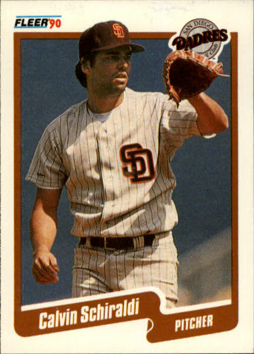 1990 Calvin Schiraldi Fleer Baseball Card #168