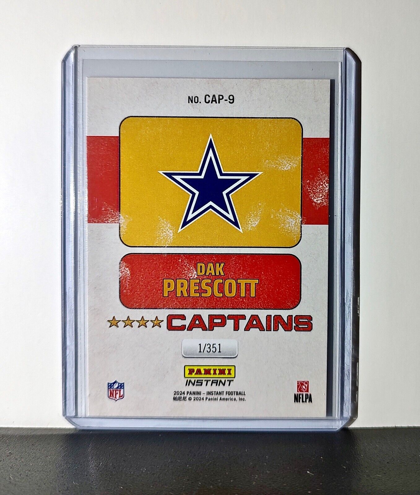 Dak Prescott 2024 Panini Captains NFL #9 Card Dallas Cowboys 1/351