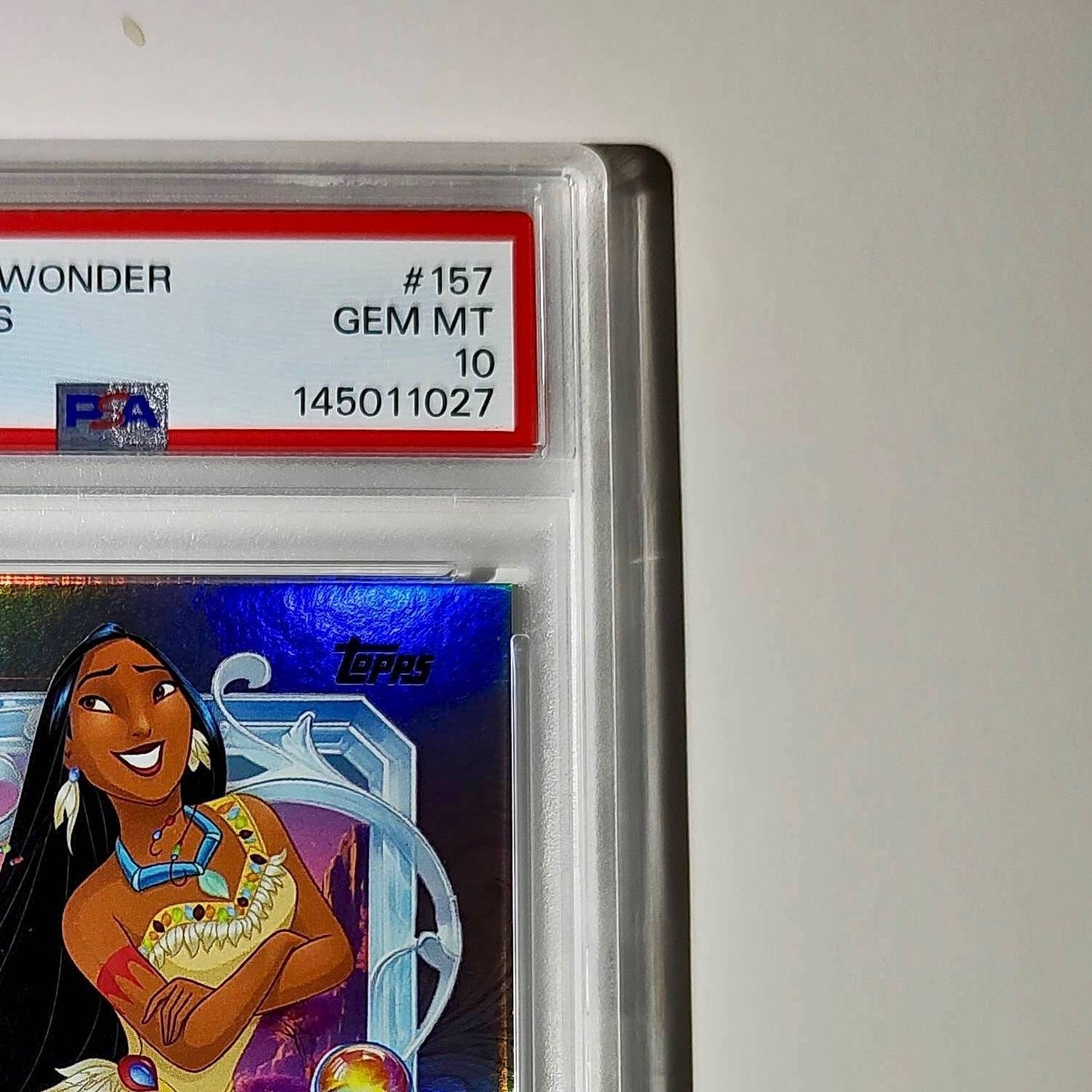 Pocahontas 2025 Topps Disney Cartoon Princess #157 Card Pocahontas PSA 10