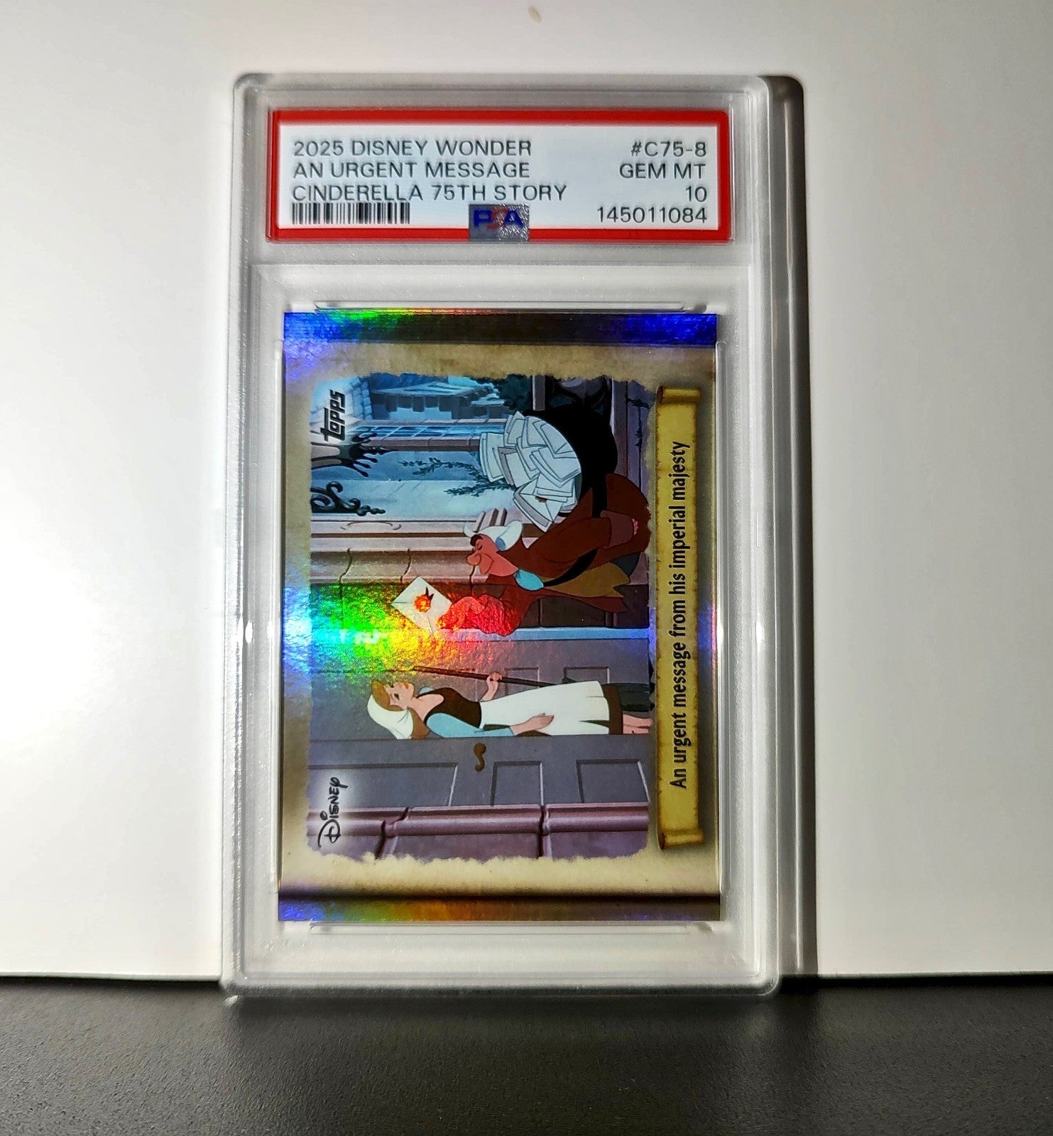 An urgent message from his imperial majesty 2025 Topps Disney #C75-8 PSA 10