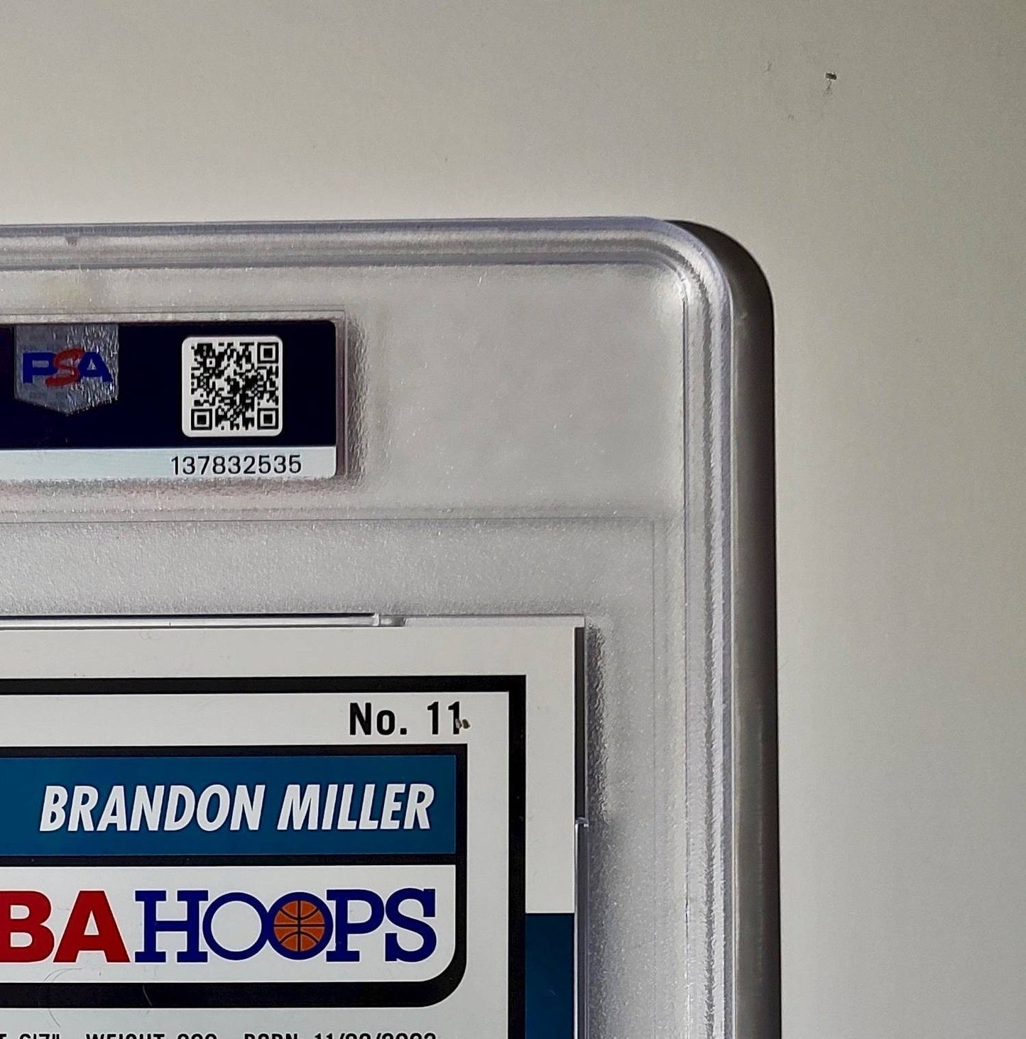 Brandon Miller 2023 Panini Premium Stock NBA Hoops #11 Jumbo Rookie PSA 6 EX-MT