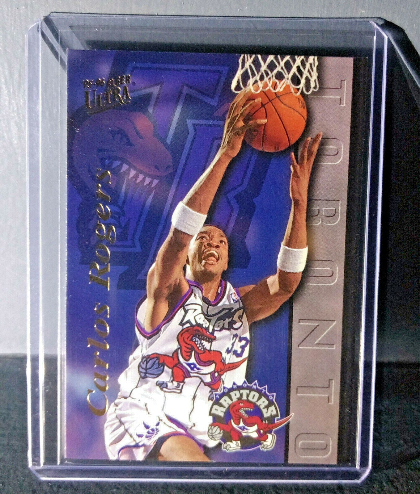 1995-96 Carlos Rogers Fleer Ultra #251 Raptors Expansion Team Basketball Card