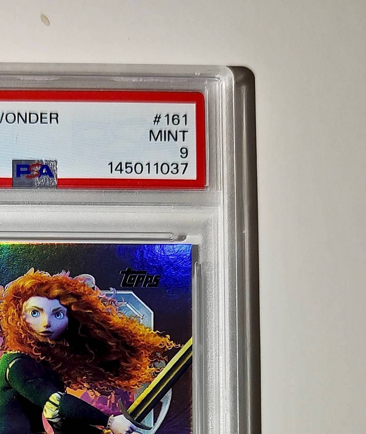 Rapunzel 2025 Topps Disney Cartoon Princess #160 Card Tangled PSA 9
