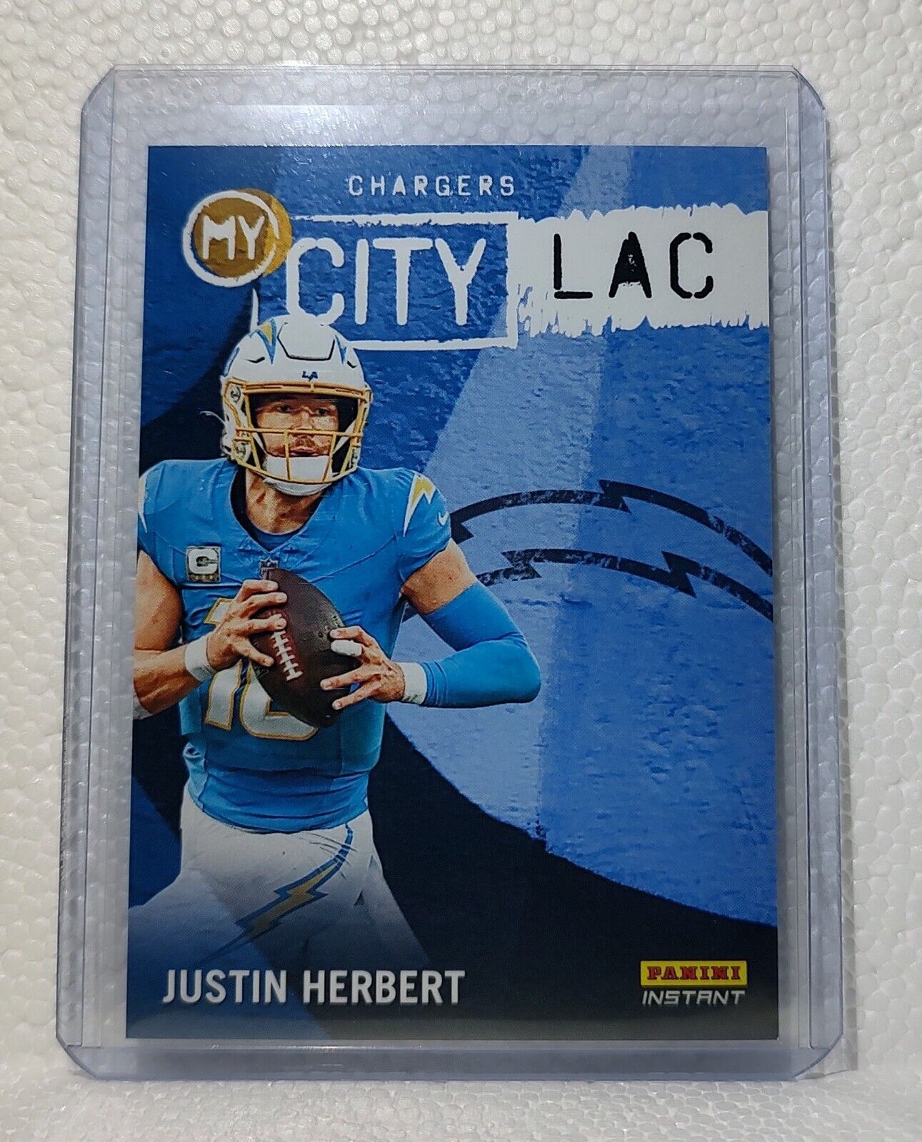 Justin Herbert 2023 Panini NFL #16 My City Football Card Chargers 1/344