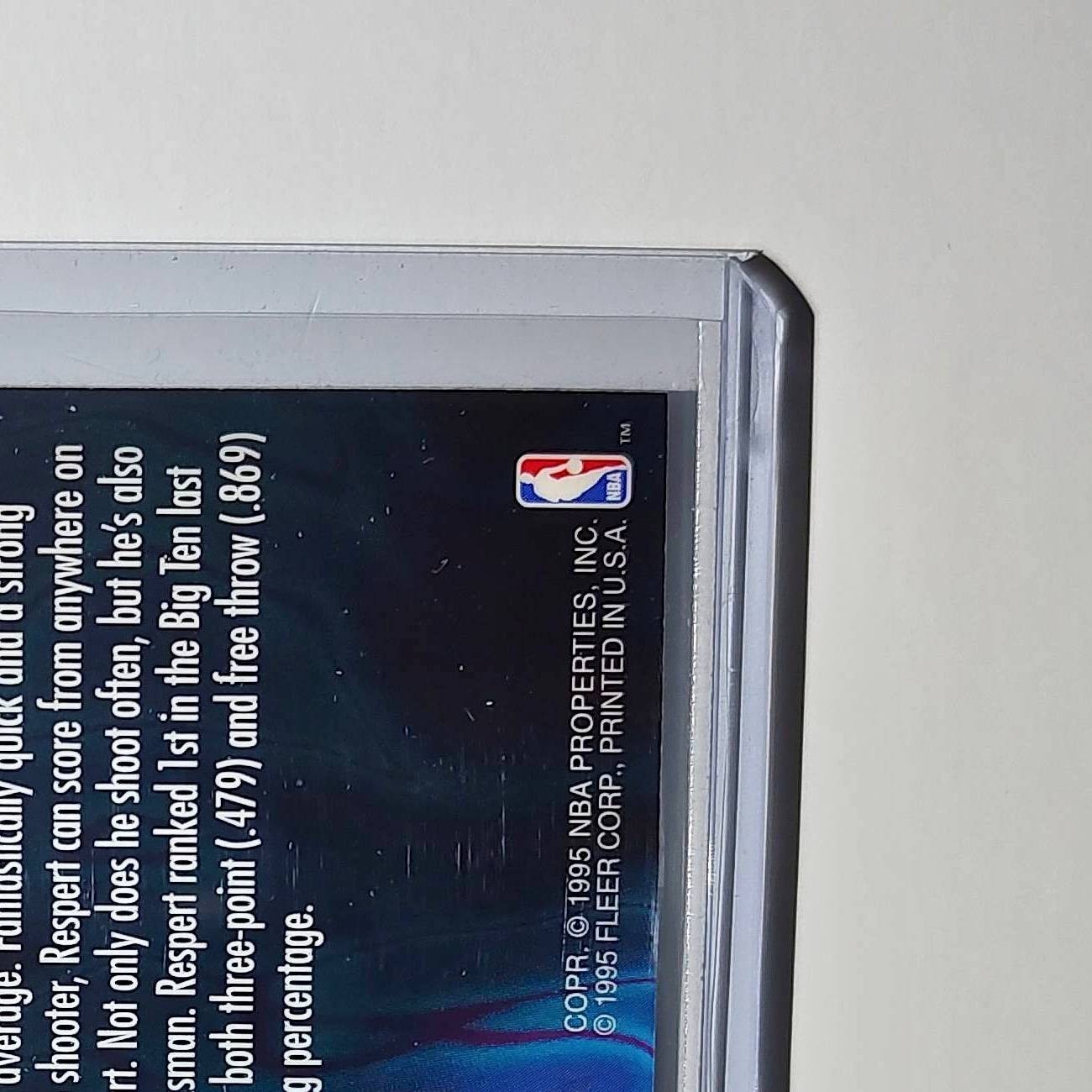 Shawn Respert Rookie 1995-96 Flair NBA #R-7 Class of '95