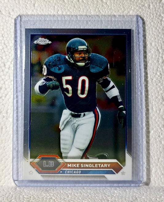 Mike Singletary 2023 Topps Chrome NFL #25 Composite Football Card Chicago Bears