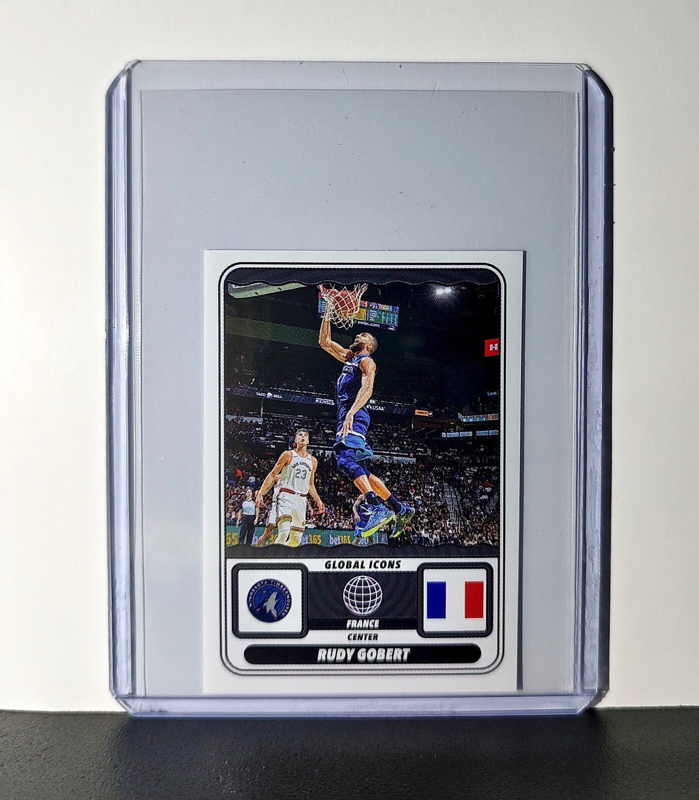 Rudy Gobert Global Icons 2024-25 Panini NBA #68 Sticker Minnesota Timberwolves