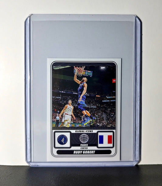 Rudy Gobert Global Icons 2024-25 Panini NBA #68 Sticker Minnesota Timberwolves