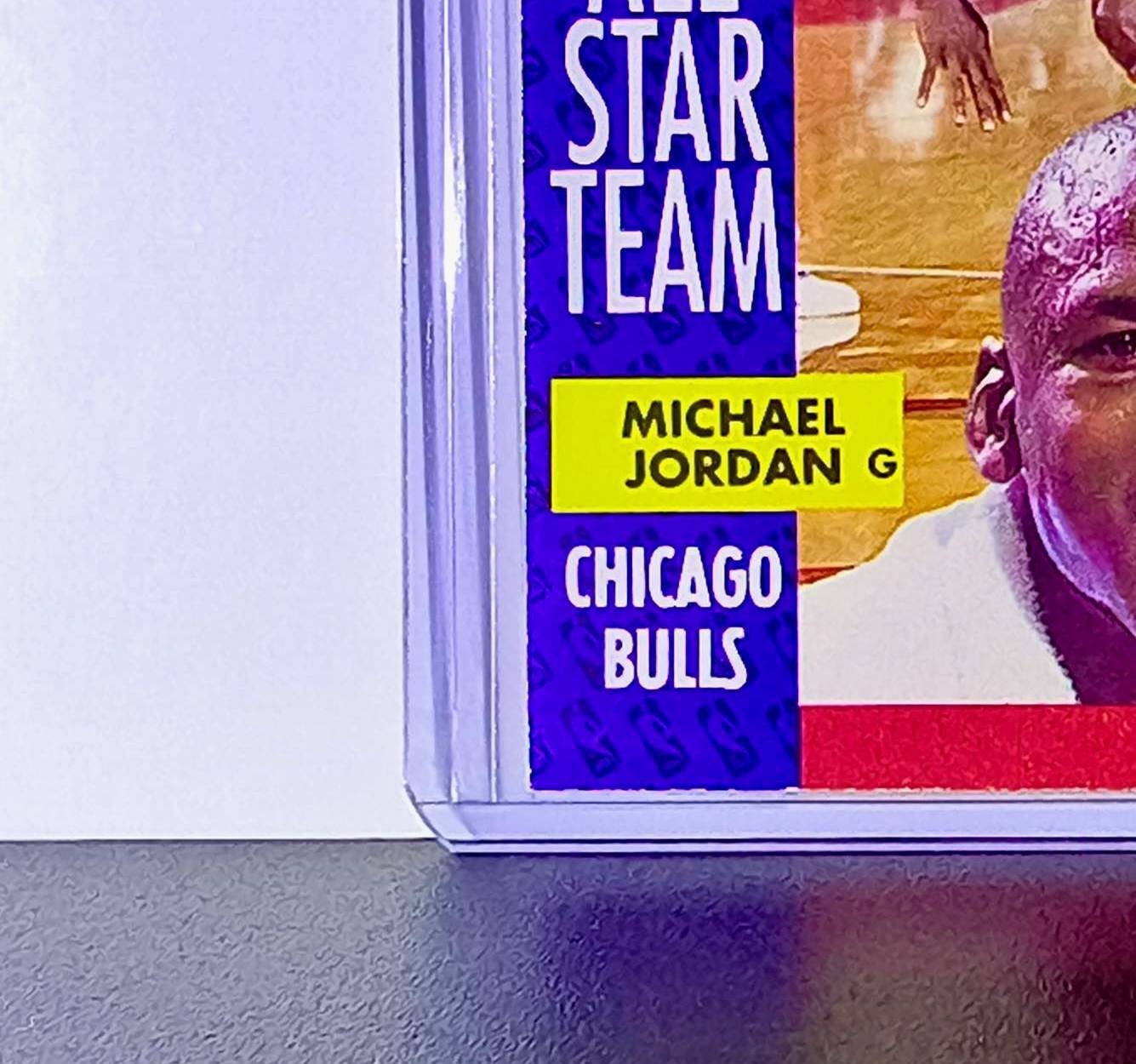 Michael Jordan 1991-92 Fleer All-Star Team #211 Basketball Card Chicago Bulls