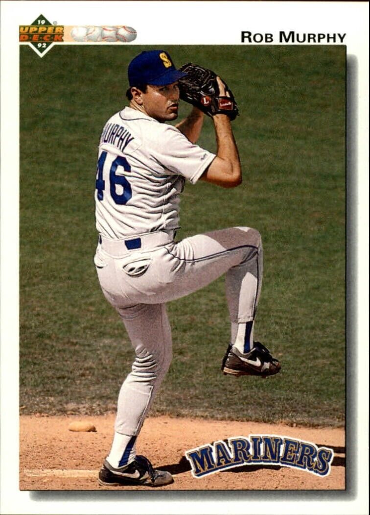 Rob Murphy 1992 Upper Deck MLB #639 Baseball Card Seattle Mariners