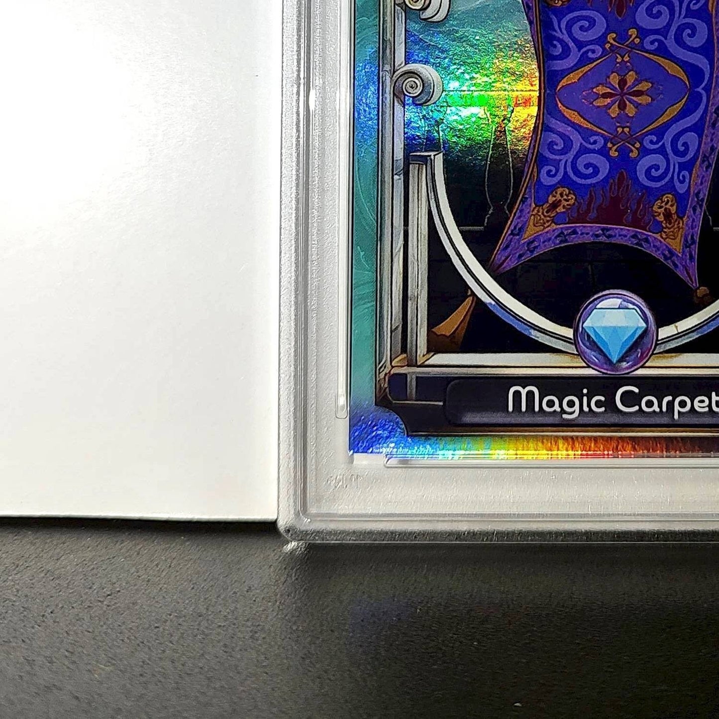 Magic Carpet 2025 Topps Disney Wonder #131 Diamond Card Aladdin PSA 6
