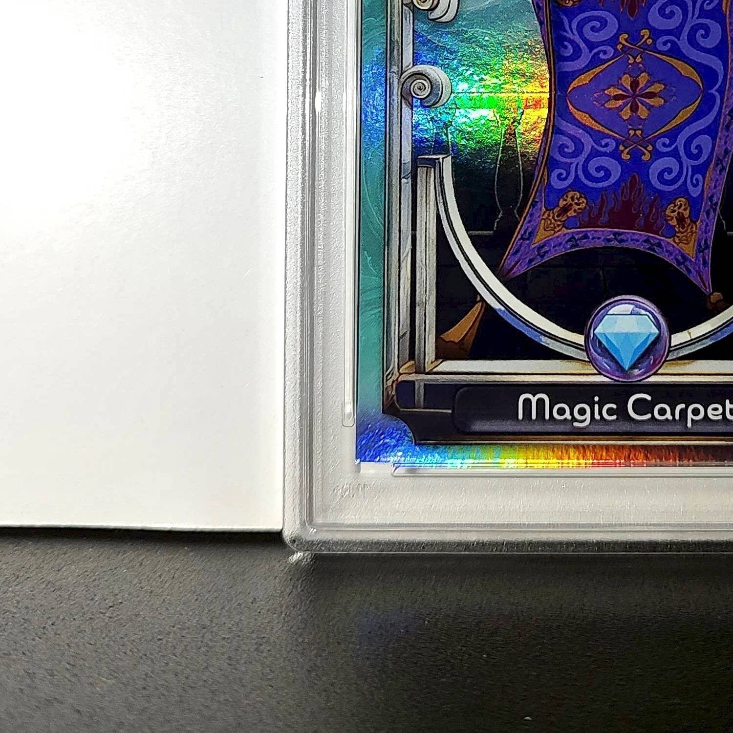 Magic Carpet 2025 Topps Disney Wonder #131 Diamond Card Aladdin PSA 6