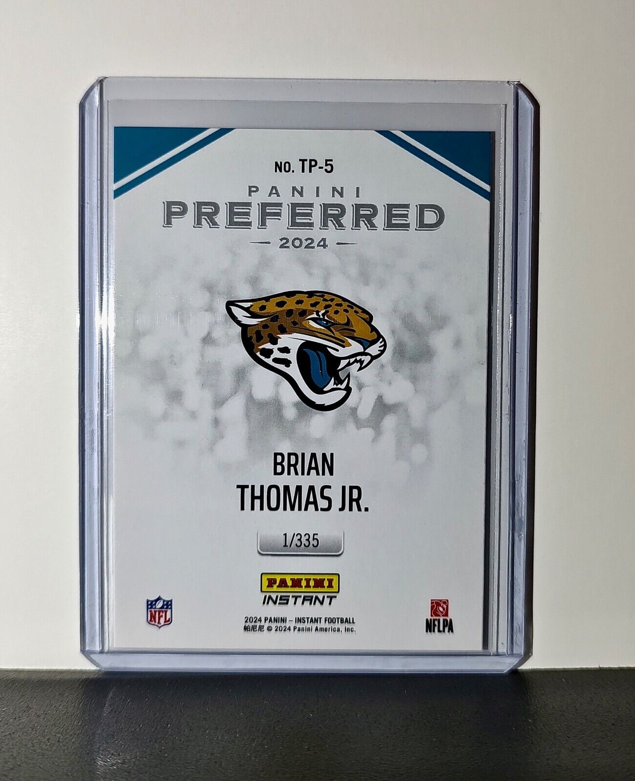 Brian Thomas Jr. 2024 Panini Preferred NFL #5 Rookie Card Jaguars 1/335