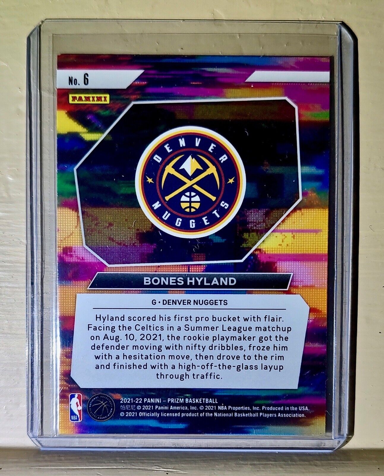 Bones Hyland 2021-22 Panini Prizm Instant Impact NBA #6 Rookie Card