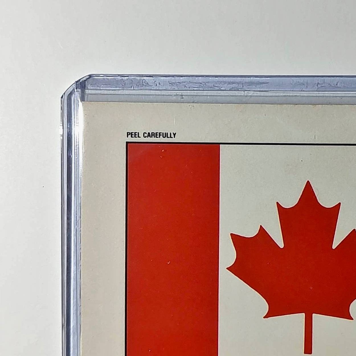 Canada Flag 1991 Topps Desert Storm #25 Sticker Card