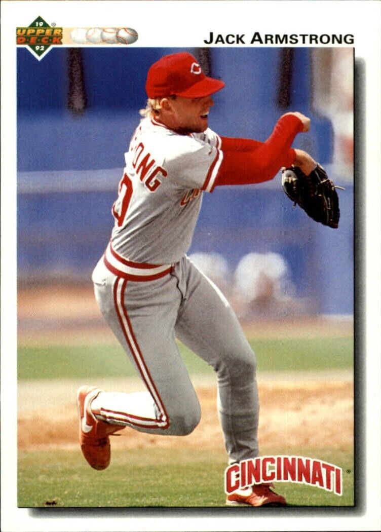 Jack Armstrong 1992 Upper Deck MLB #296 Baseball Card Cincinnati Reds